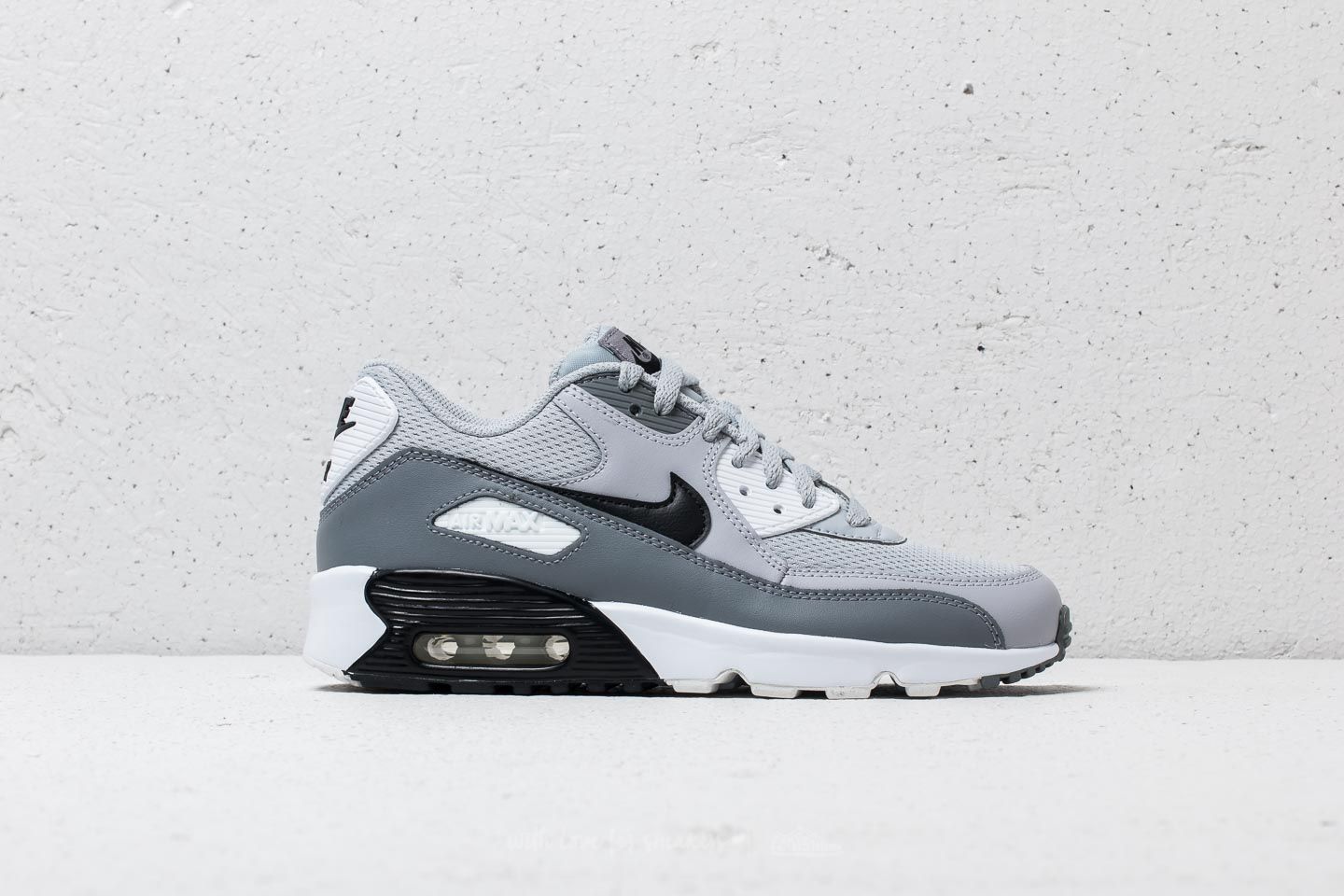 Damen Sneaker und Schuhe Nike Air Max 90 Mesh (GS) Wolf Grey/ Black-Cool Grey