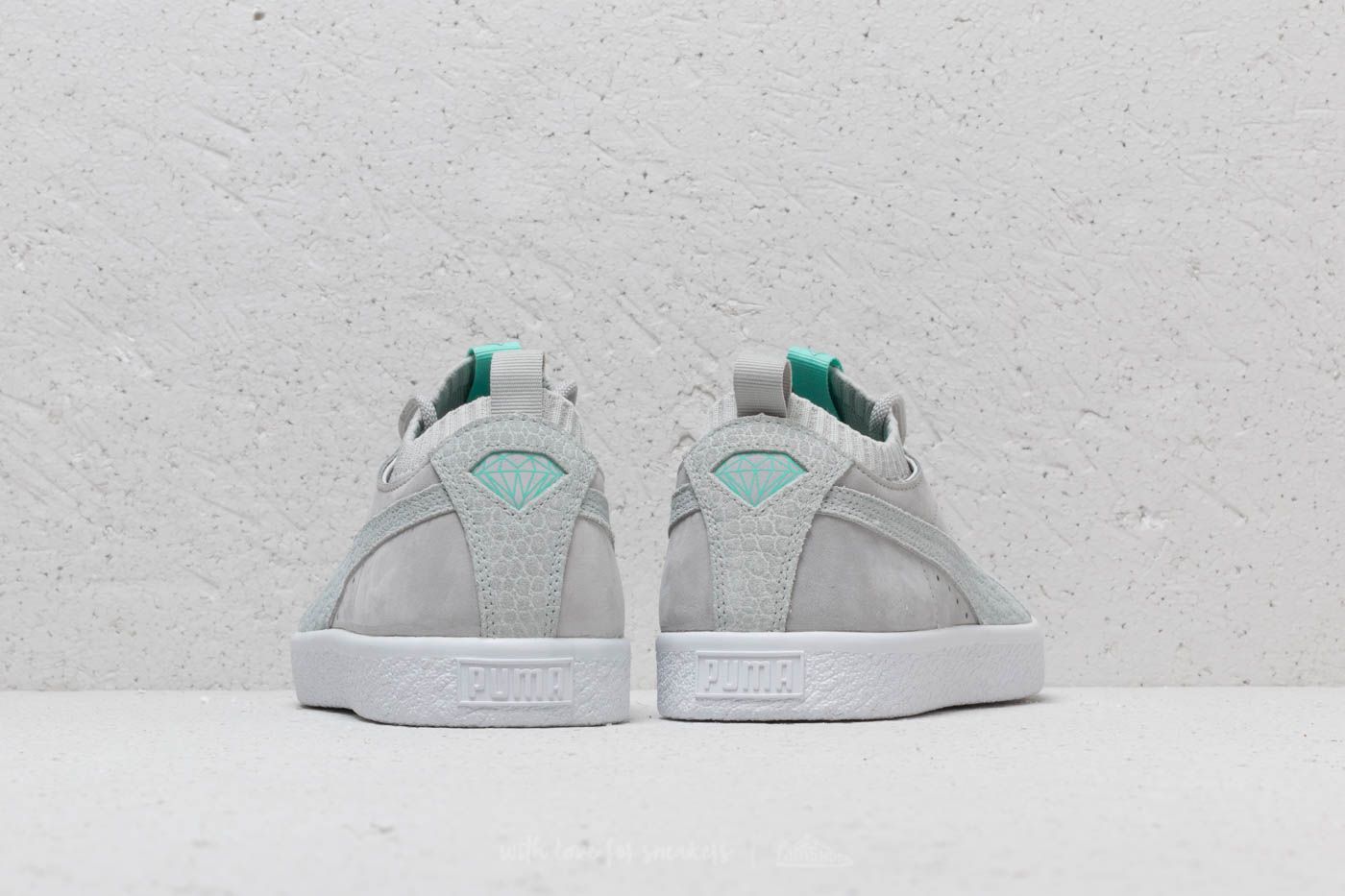 Men's shoes Puma x Diamond Clyde Sock Low Glacier Grey/ Glacier Grey  (36565302) | Footshop