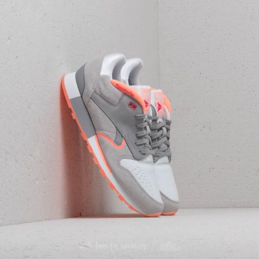 Grey and pink reebok hotsell