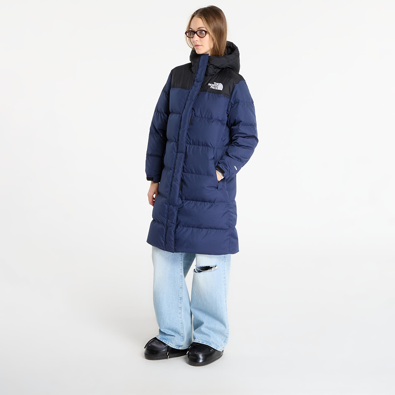 Bundy The North Face Nuptse Parka Summit Navy/ TNF Black