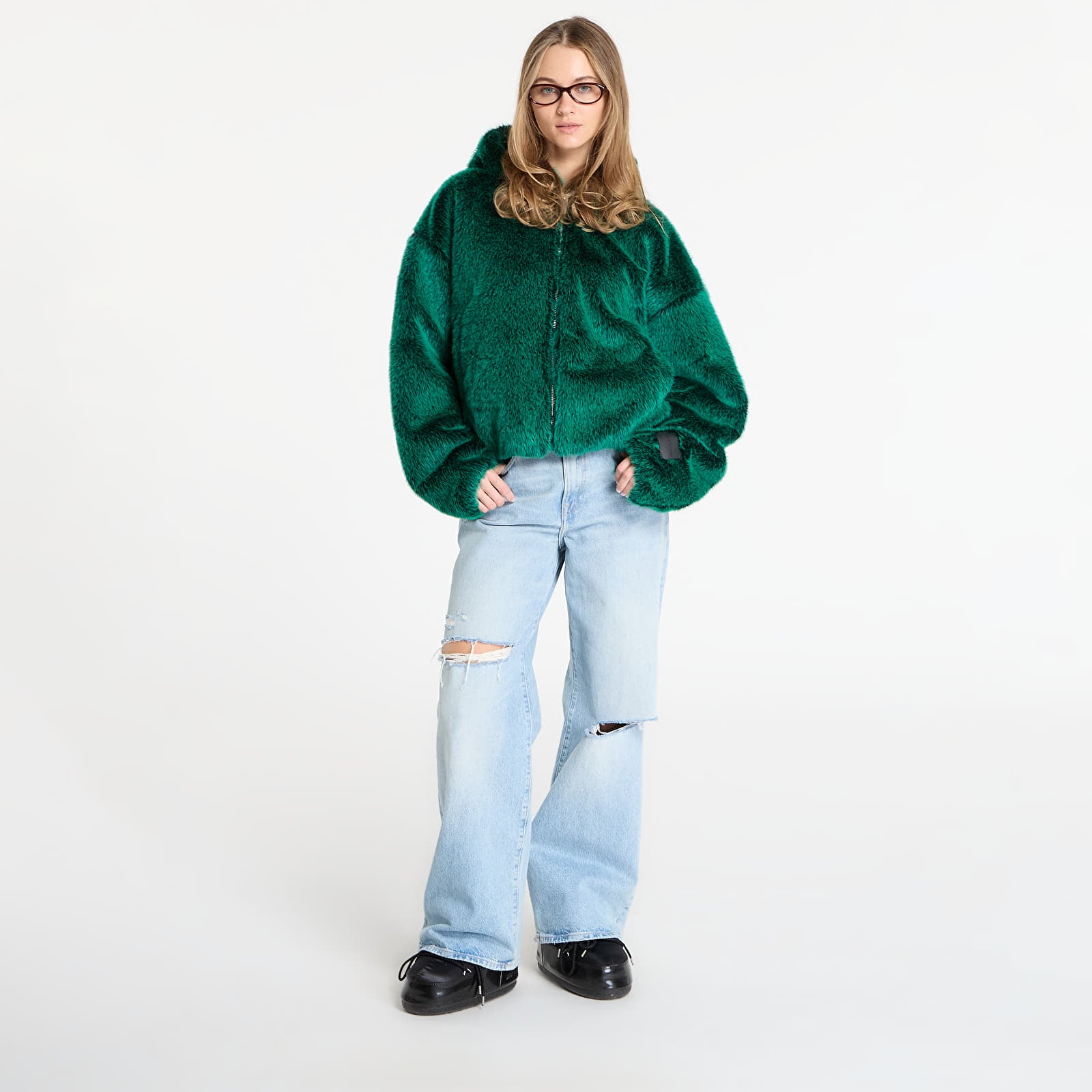 Sudaderas con capucha para mujer Jordan Off Crt Bball Hoodie Hooded Full Zip Ls Top Malachite