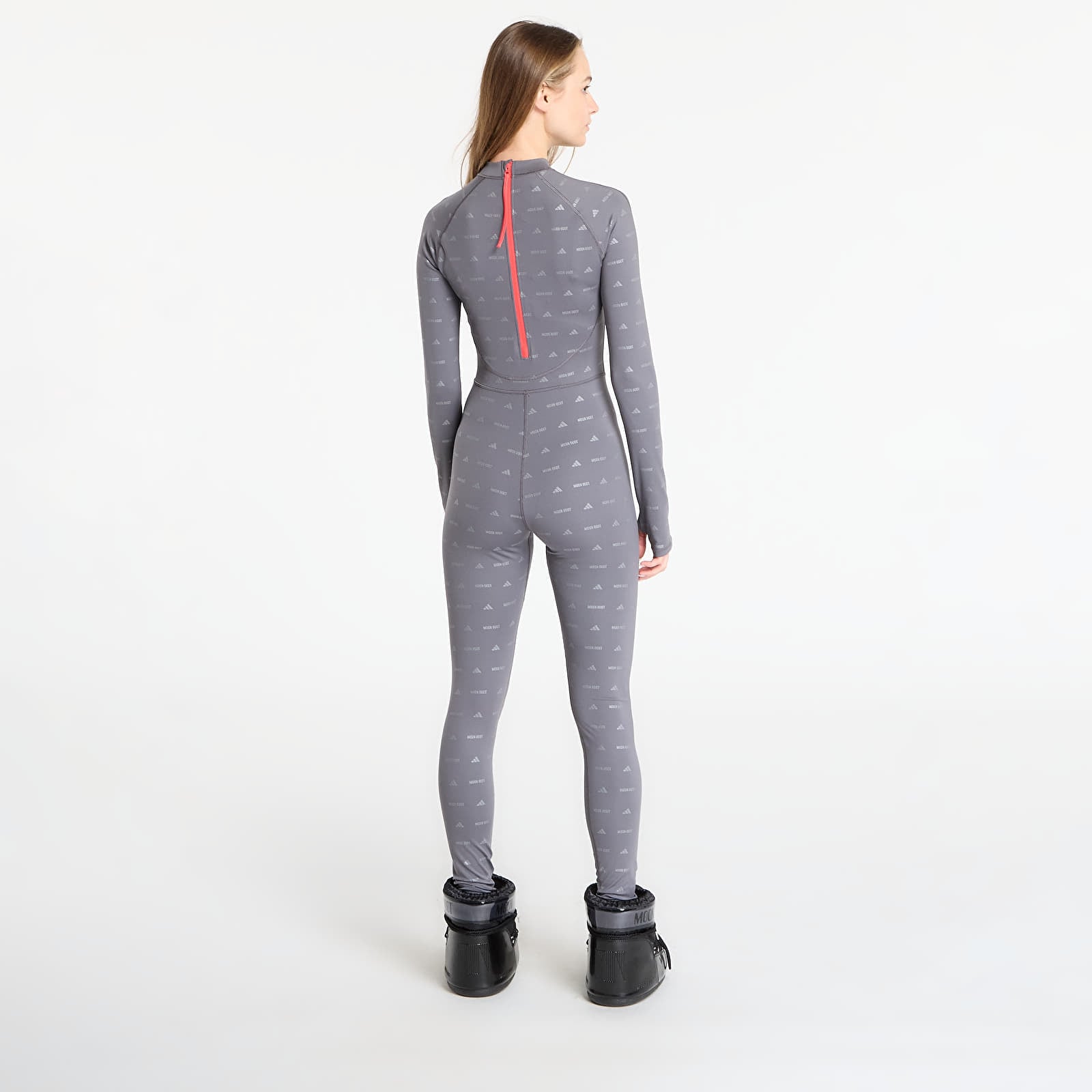Kvinders krop adidas Shine Onesie Granite/ Refsil