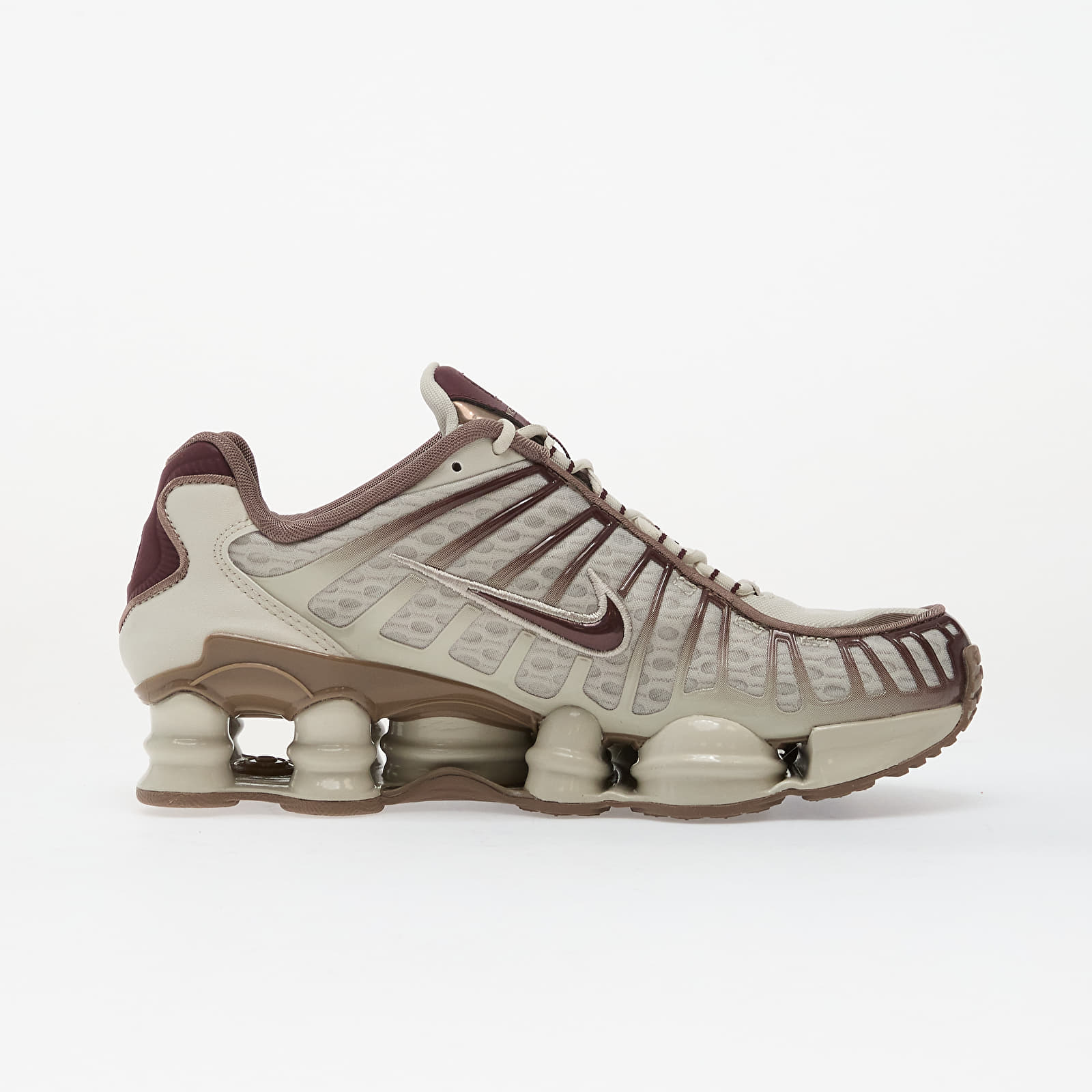 Damesko Nike W Shox TL Light Bone/ Burgundy Crush-Mink Brown