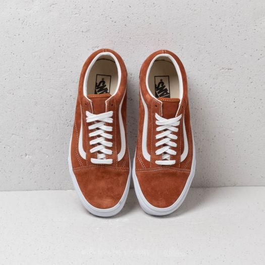 Vans pig suede leather brown sale
