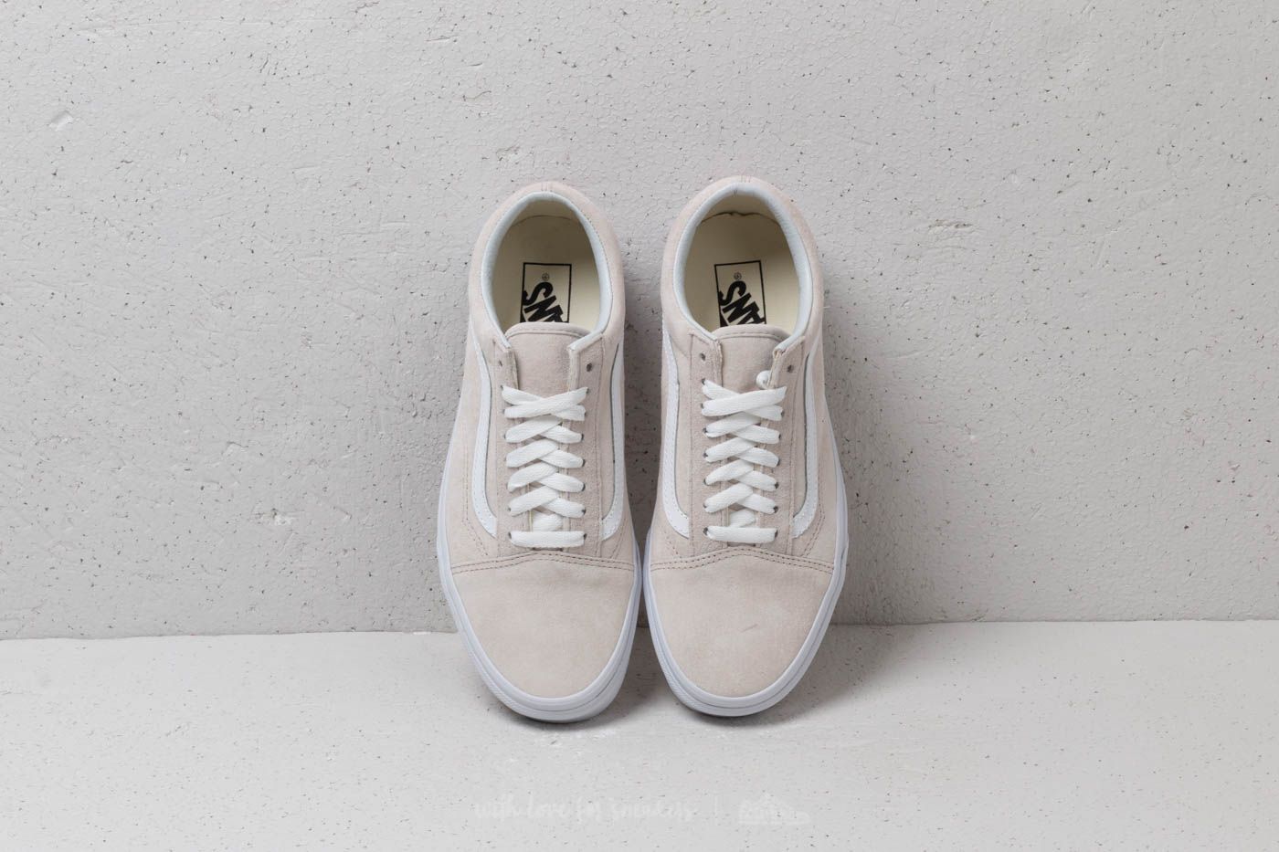 Herren Sneaker und Schuhe Vans Old Skool Pig Suede Moonbeam True White Footshop