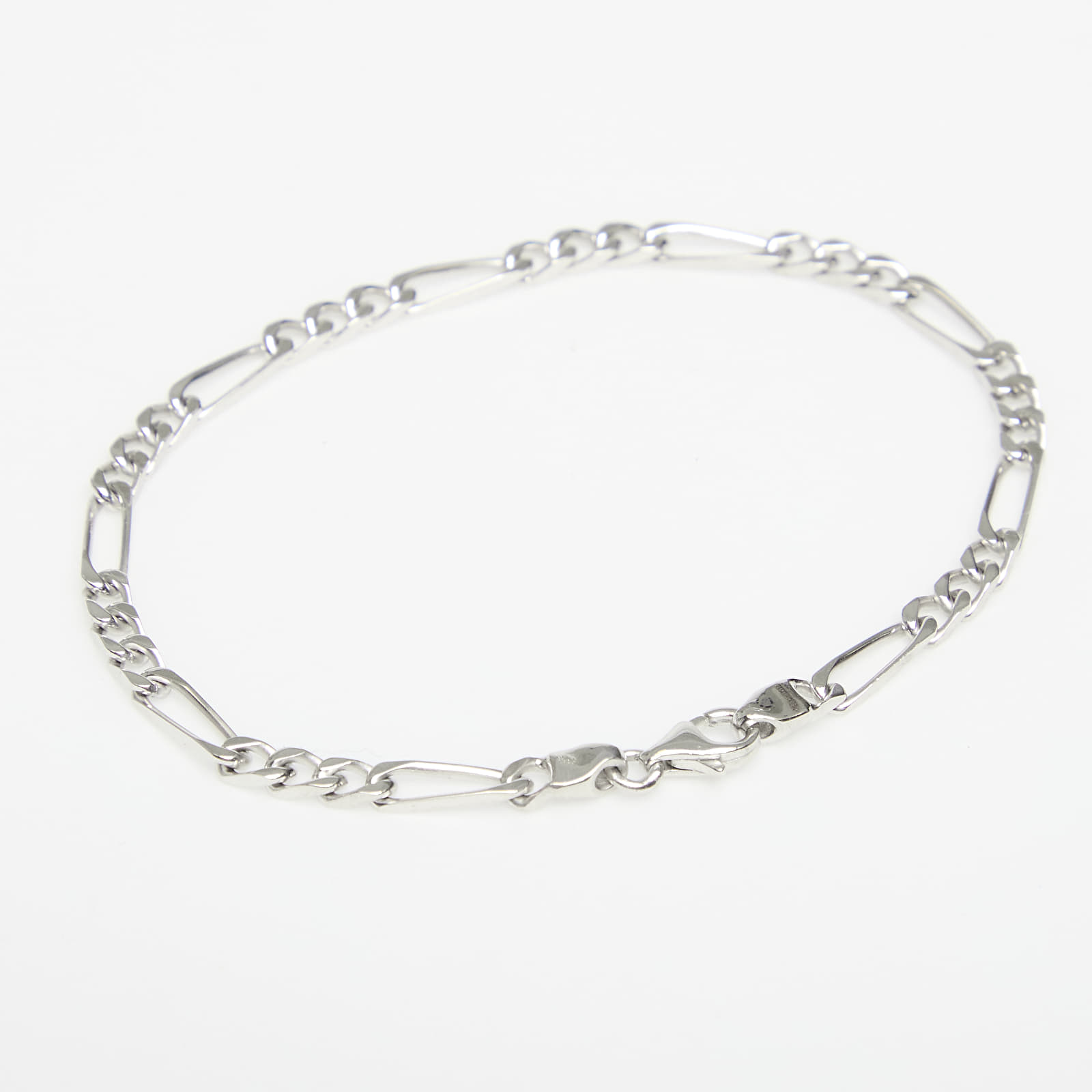Náramky Miansai 3mm Figaro Chain Bracelet Sterling Silver