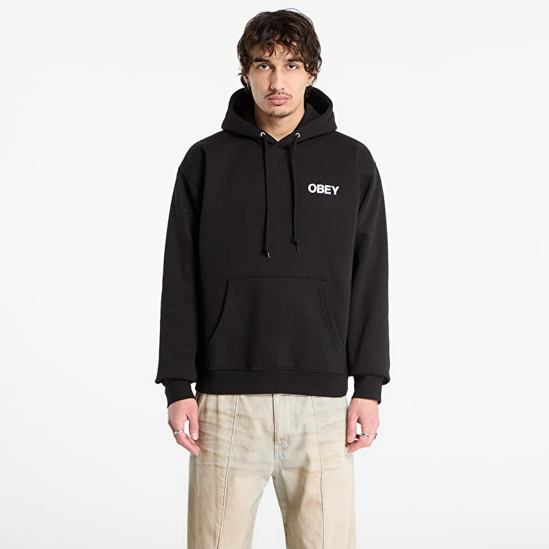 Sweatshirt OBEY Doberman Pullover Hood Black