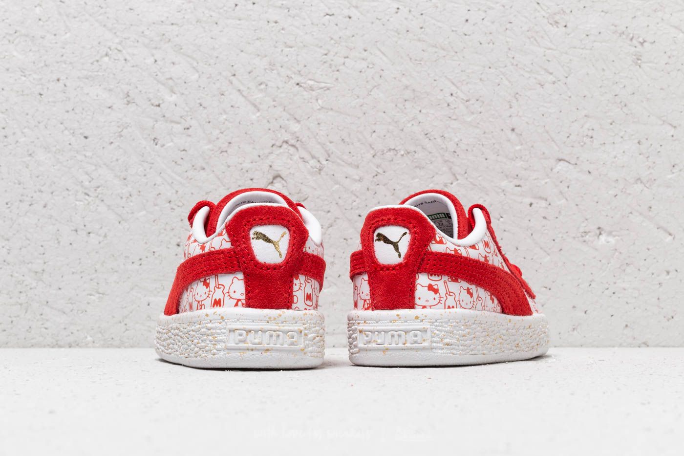 Dětské tenisky a boty Puma Suede Classic x Hello Kitty Inf Bright Red/ Bright Red