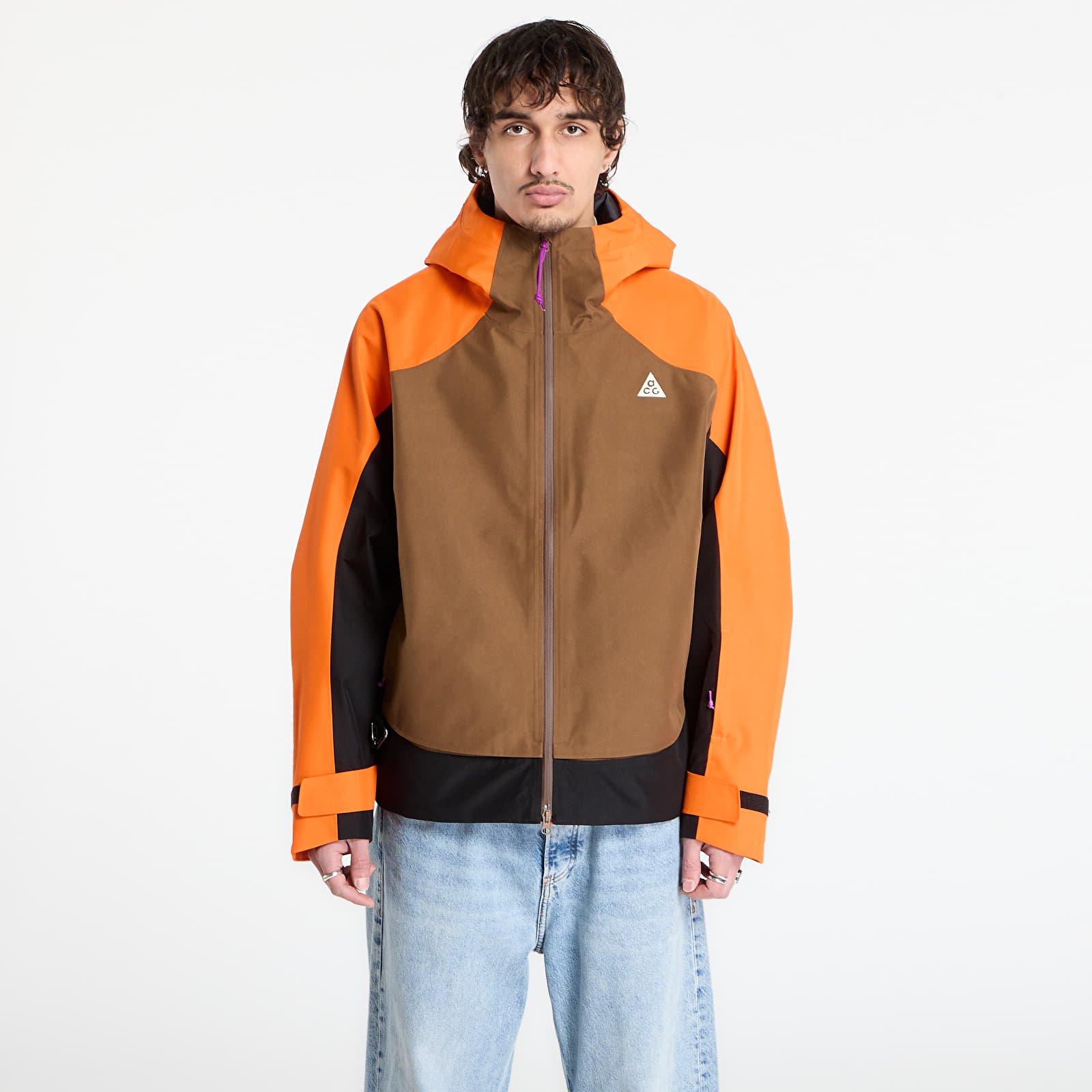Bundy Nike ACG "Mystery Lights" Snow Jacket Safety Orange/ Mosswood Brown/ Black/ Black