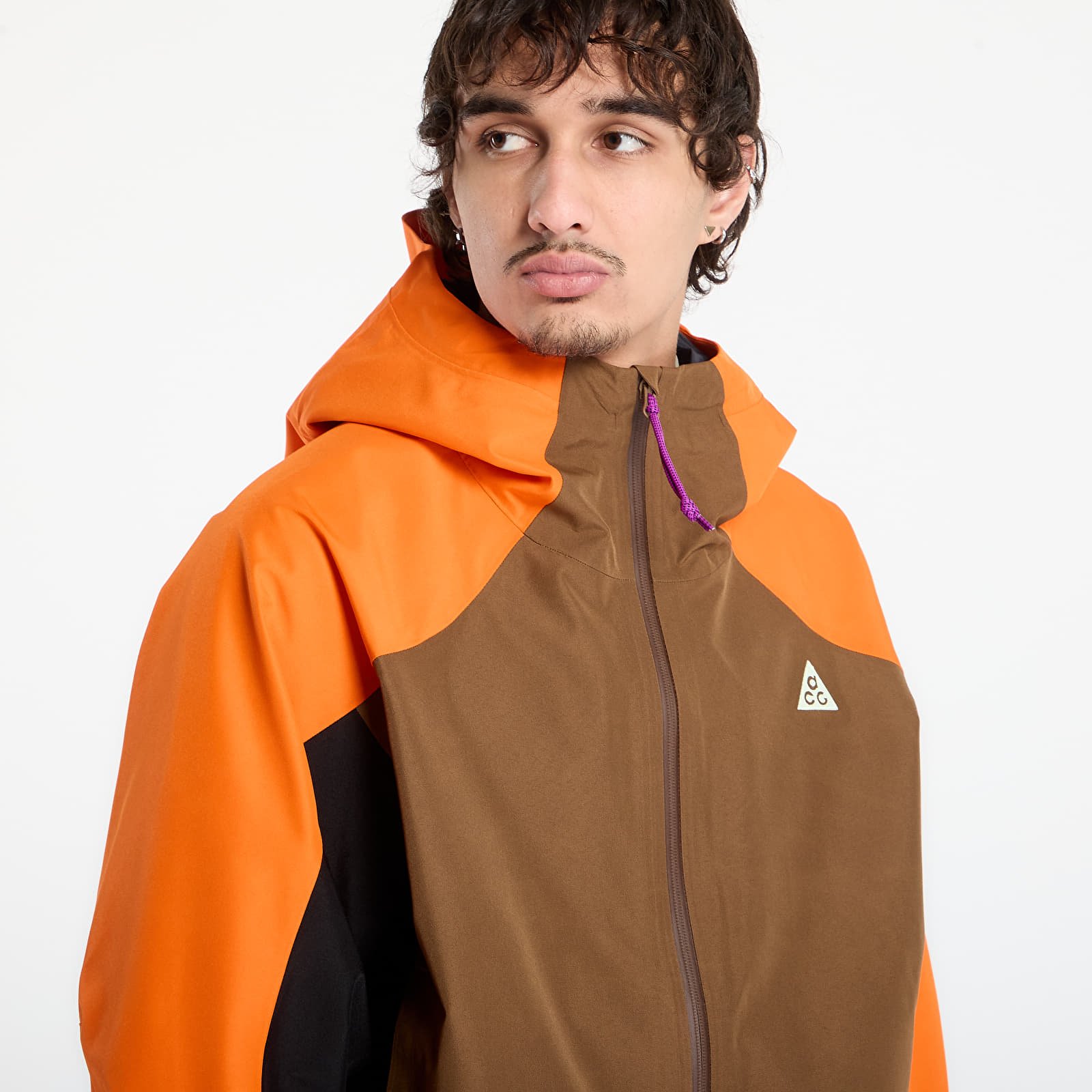 Bundy Nike ACG "Mystery Lights" Snow Jacket Safety Orange/ Mosswood Brown/ Black/ Black