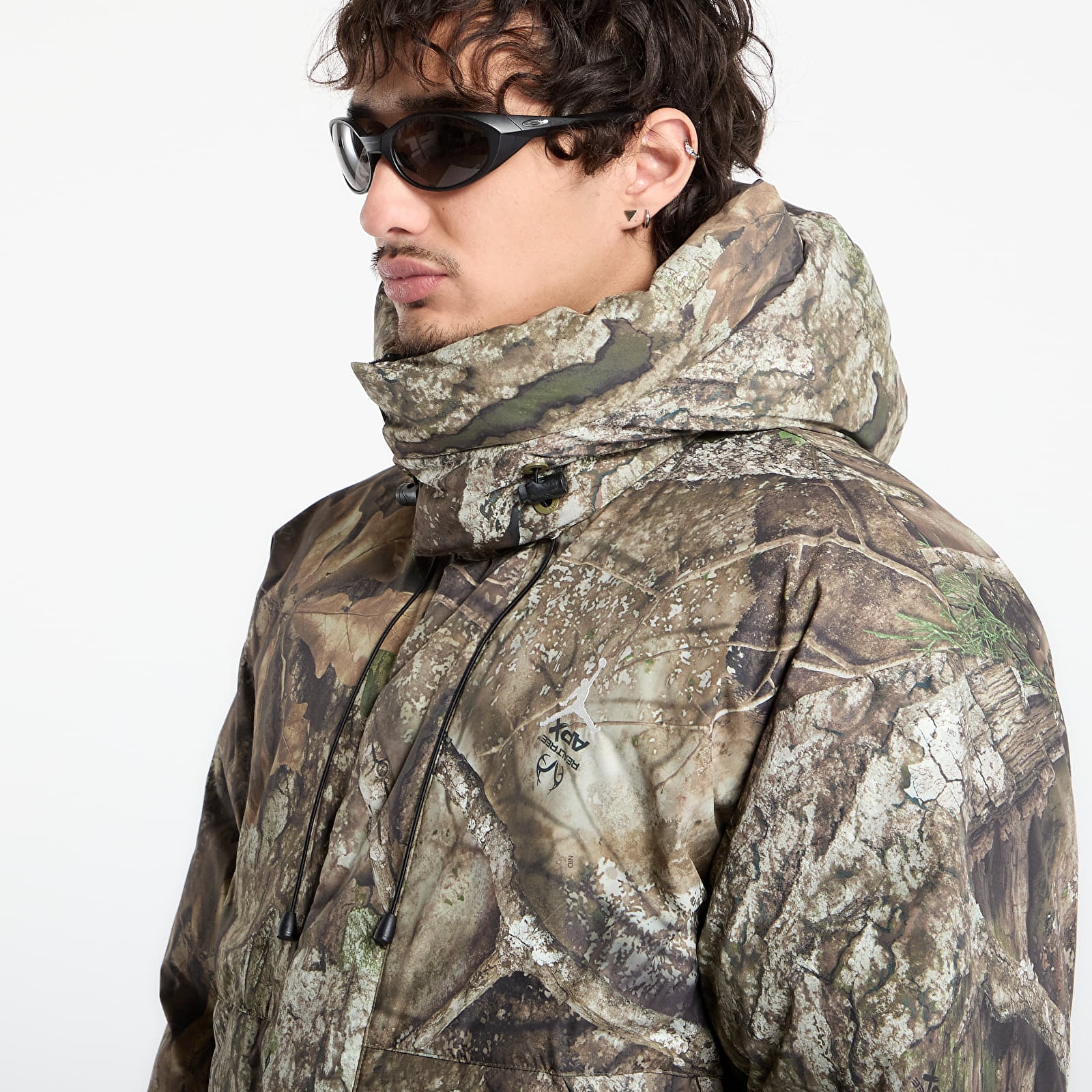 Giacche Jordan Flight Men's Therma-FIT Down Parka Medium Olive/ Black/ Sail