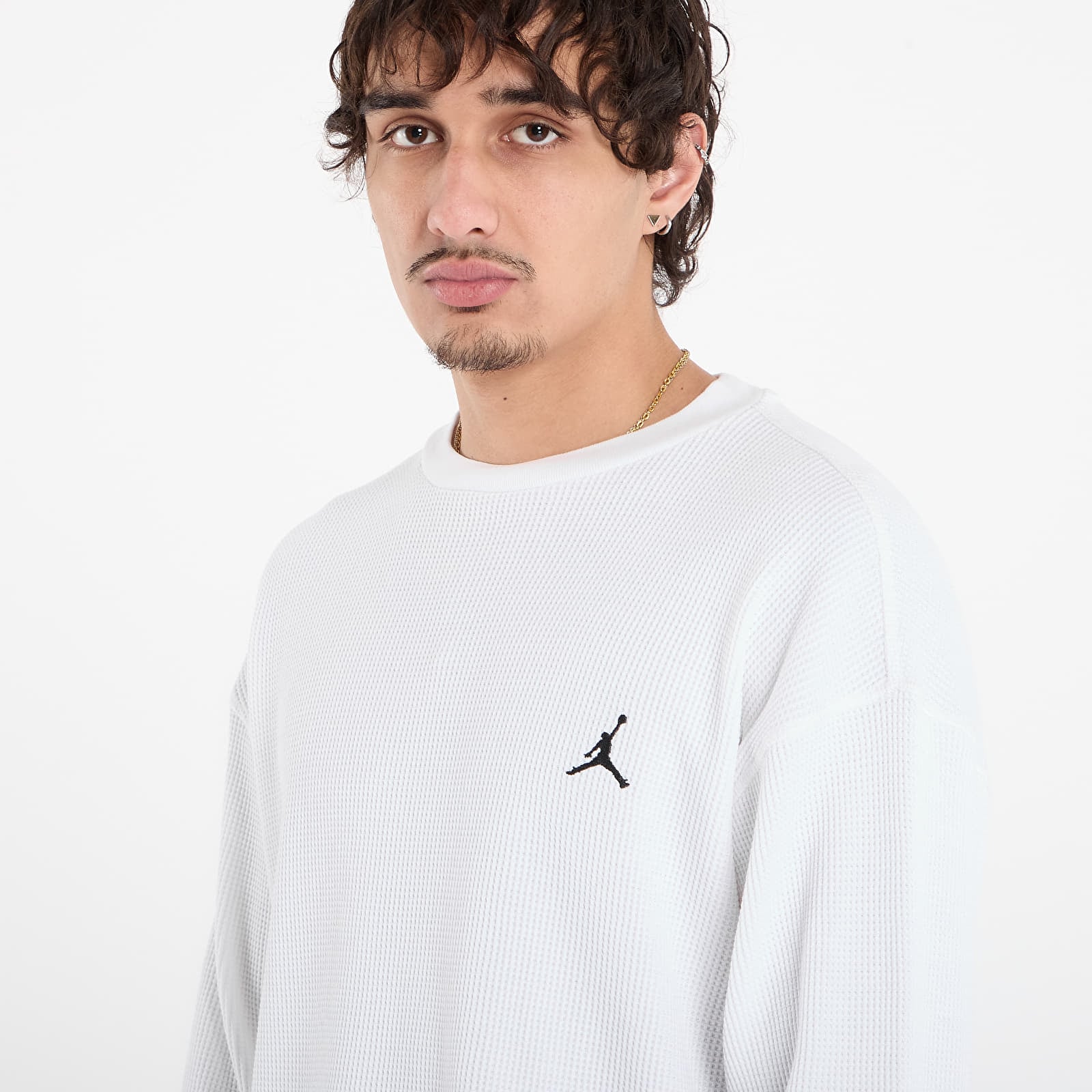 Футболки Jordan Flight Mountainside Men's Long-Sleeve Waffle Shirt White/ Black