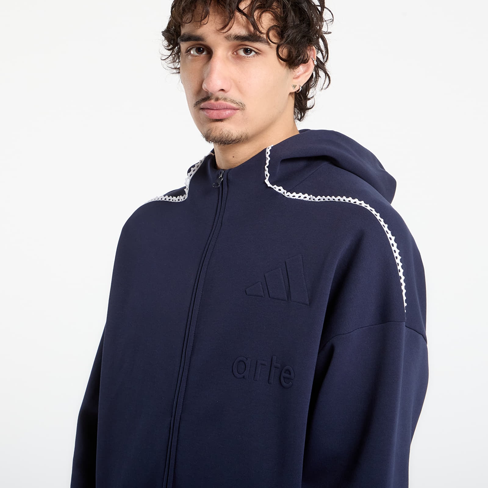 Bluzy adidas x arte Z.N.E. Full-Zip Track Top Legend Ink/ White