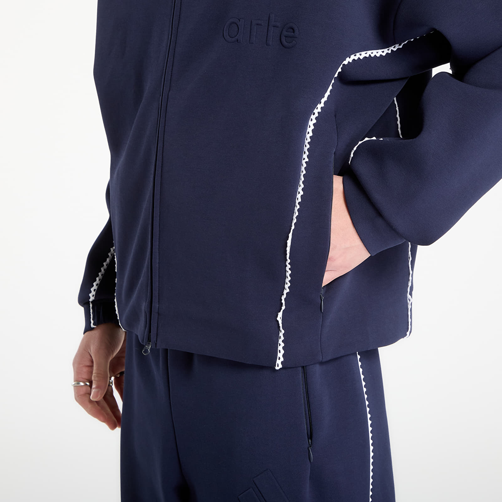 Bluzy adidas x arte Z.N.E. Full-Zip Track Top Legend Ink/ White