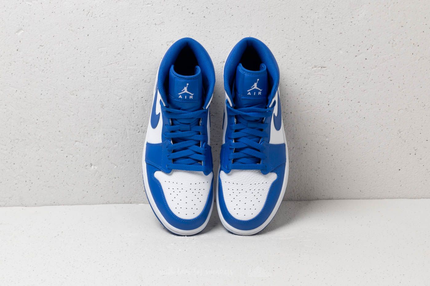 Men s shoes Air Jordan 1 Mid White Hyper Royal White Footshop
