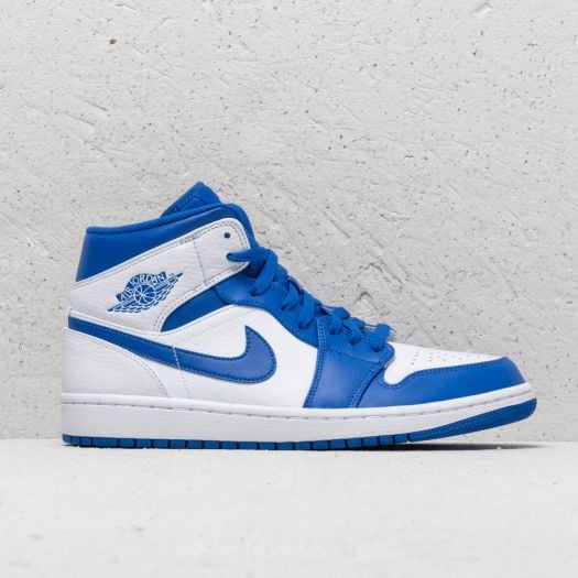 Men s shoes Air Jordan 1 Mid White Hyper Royal White Footshop