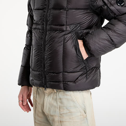 C.P. Company D.D. Shell Hooded Down Jacket Black | Footshop