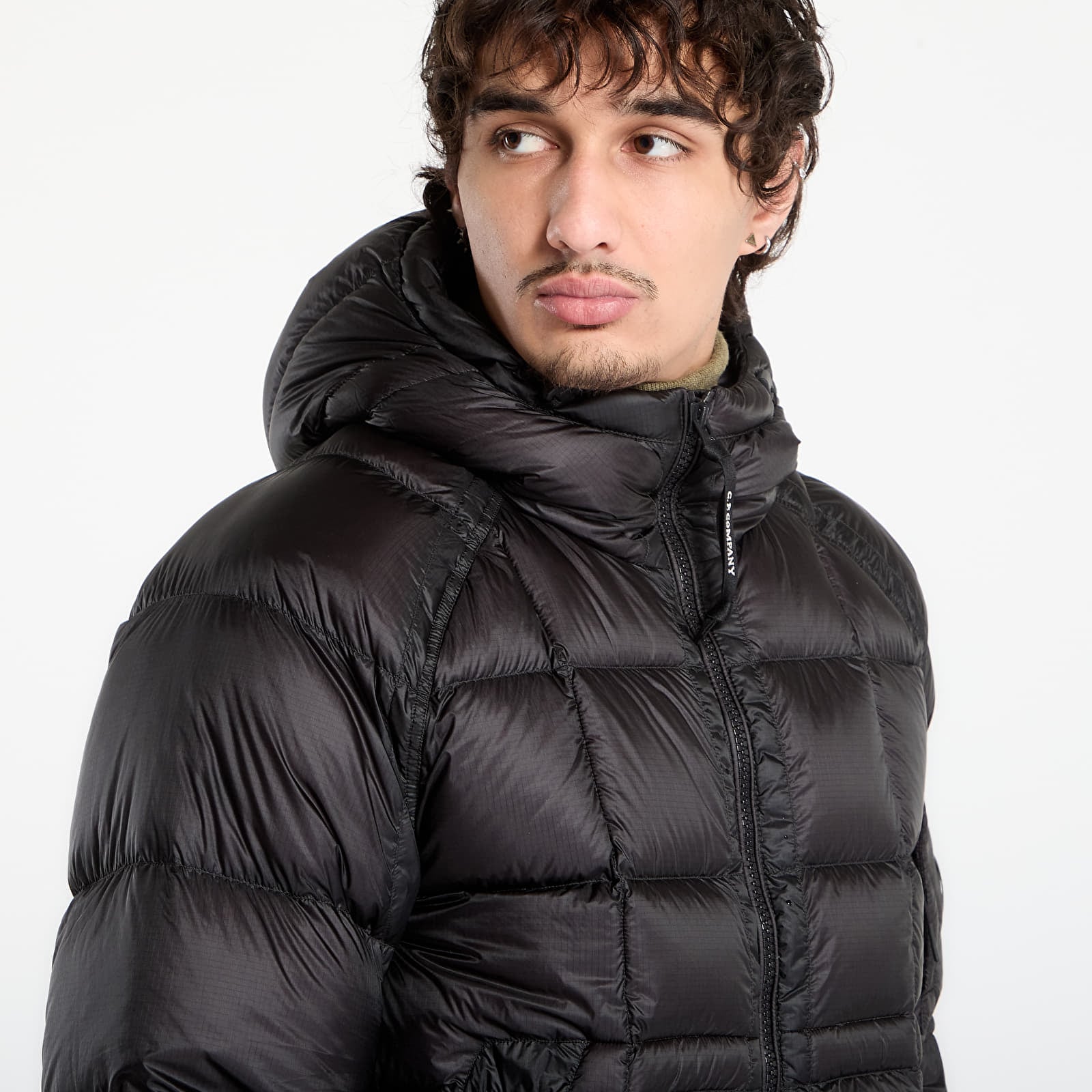 Men's jackets C.P. Company D.D. Shell Hooded Down Jacket Black