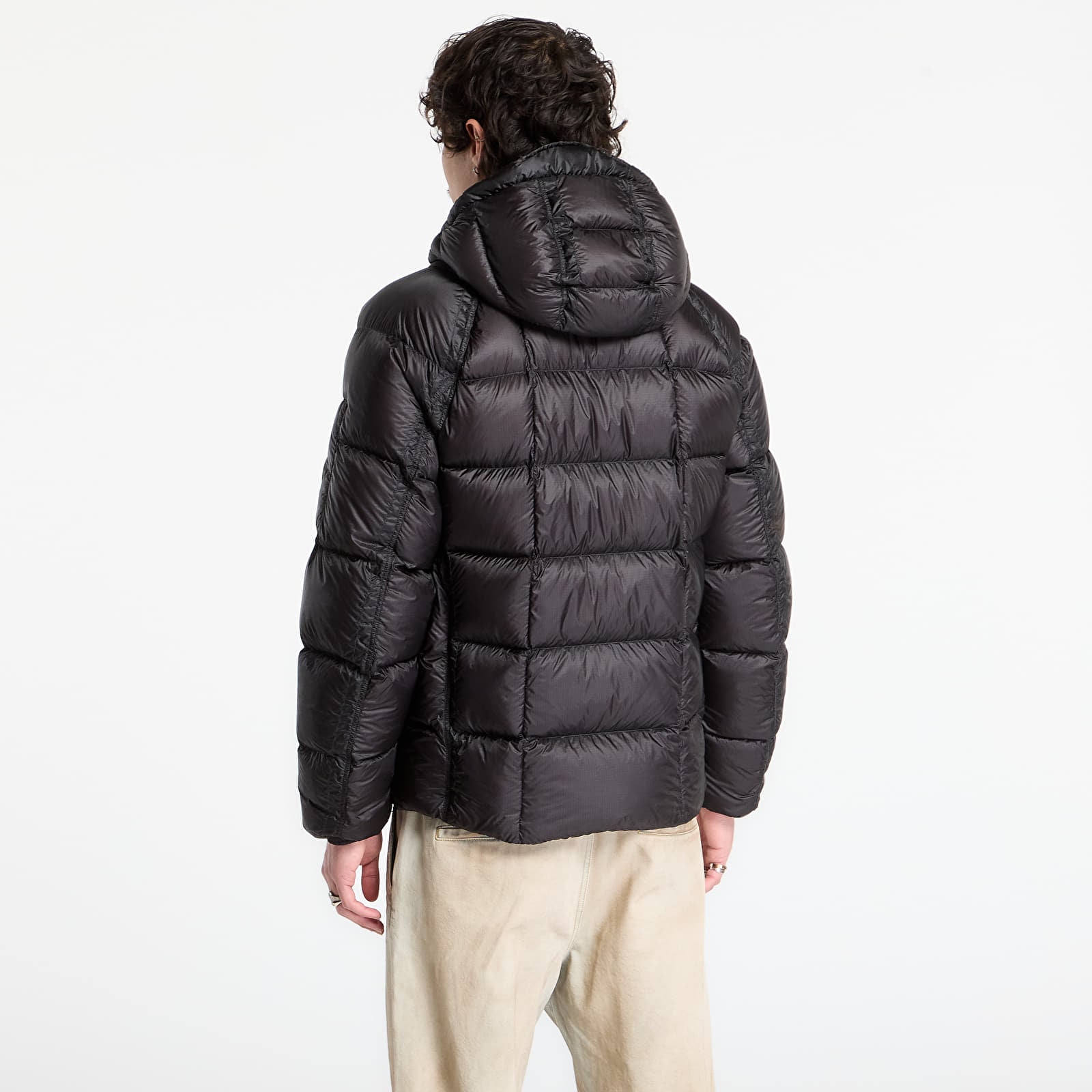 Men's jackets C.P. Company D.D. Shell Hooded Down Jacket Black