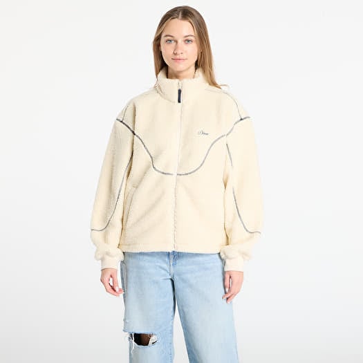 Sudadera DIME Polar Fleece Sherpa Zip UNISEX Cream