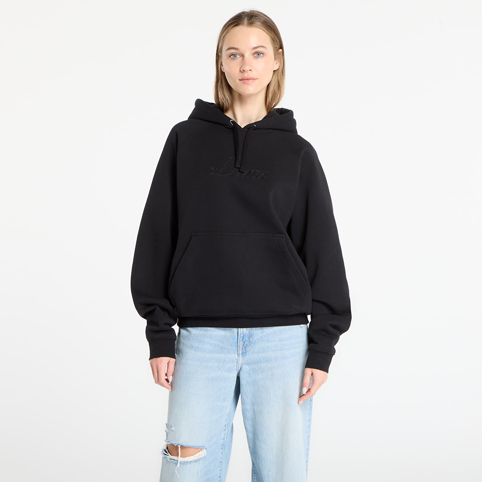 Kapuutsikud ja kampsunid DIME Cursive Hoodie UNISEX Black