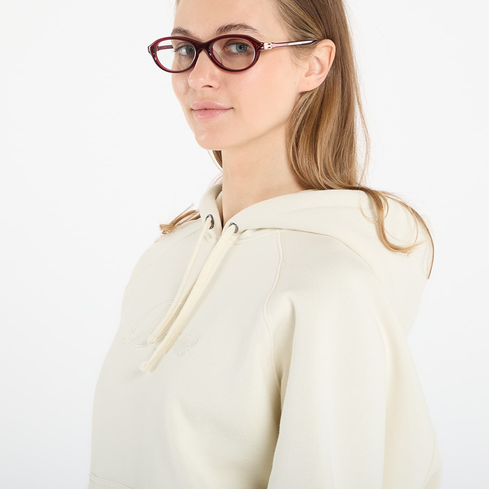 Kapuutsikud ja kampsunid DIME Cursive Hoodie UNISEX Natural