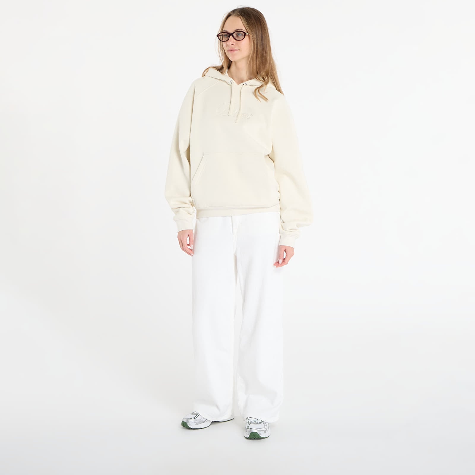 Kapuutsikud ja kampsunid DIME Cursive Hoodie UNISEX Natural