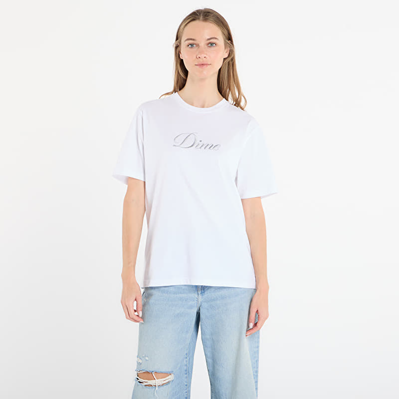 T-shirt DIME Cursive T-Shirt UNISEX White
