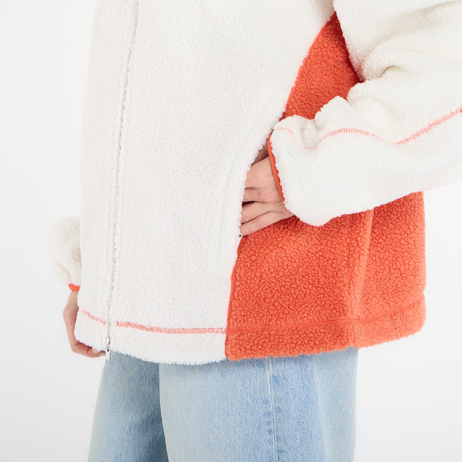 Куртки adidas LA Originals Adams Blvd Fleece Jacket UNISEX Off White/ Black