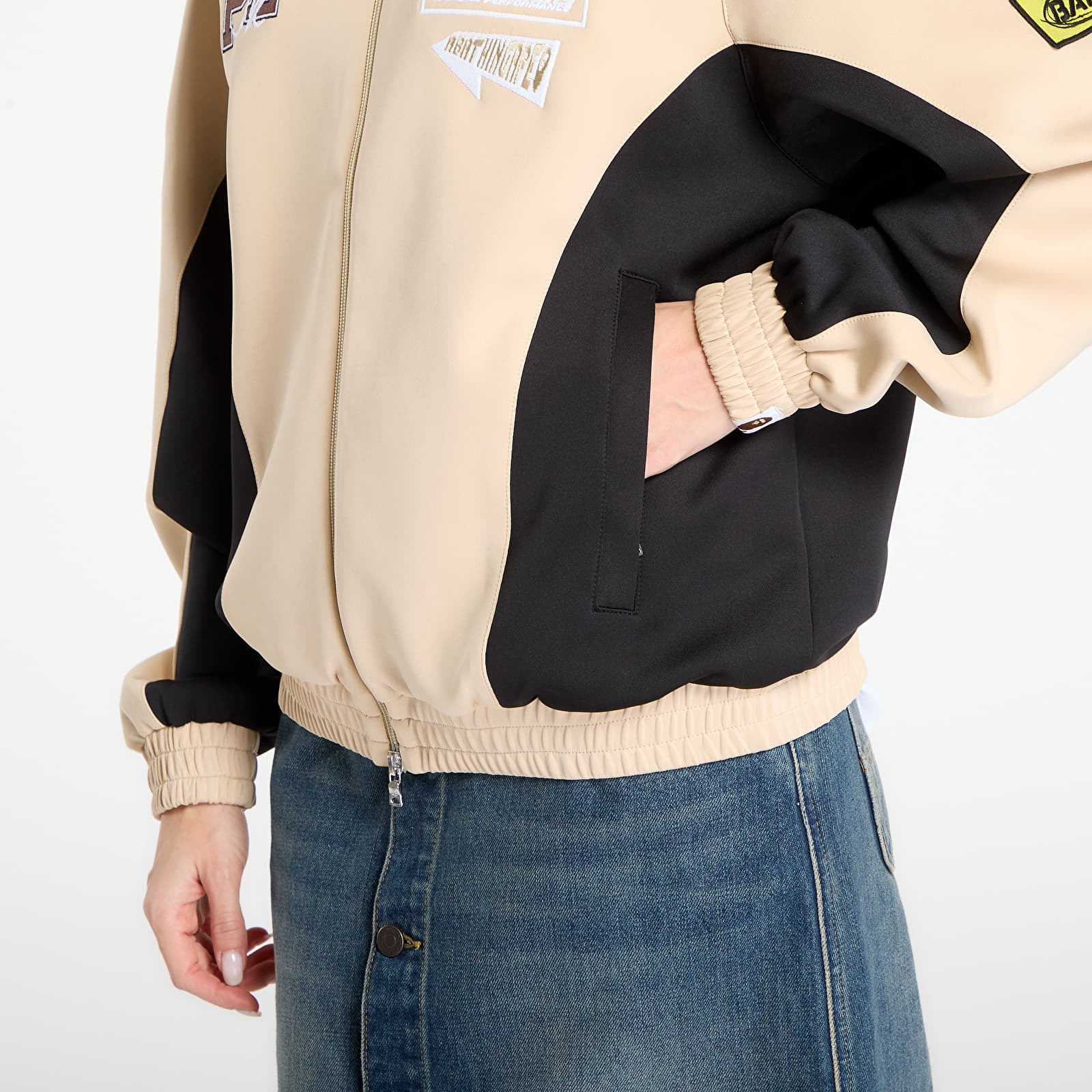 Jackor BAPE® x FOOTSHOP - Track Jacket UNISEX Beige