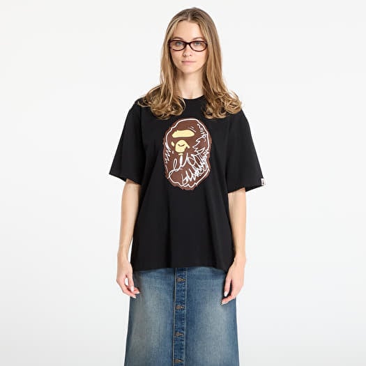 BAPE® x FOOTSHOP - Scribble Ape Tee Black