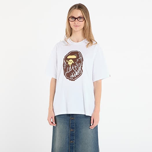 BAPE® x FOOTSHOP - Scribble Ape Tee White