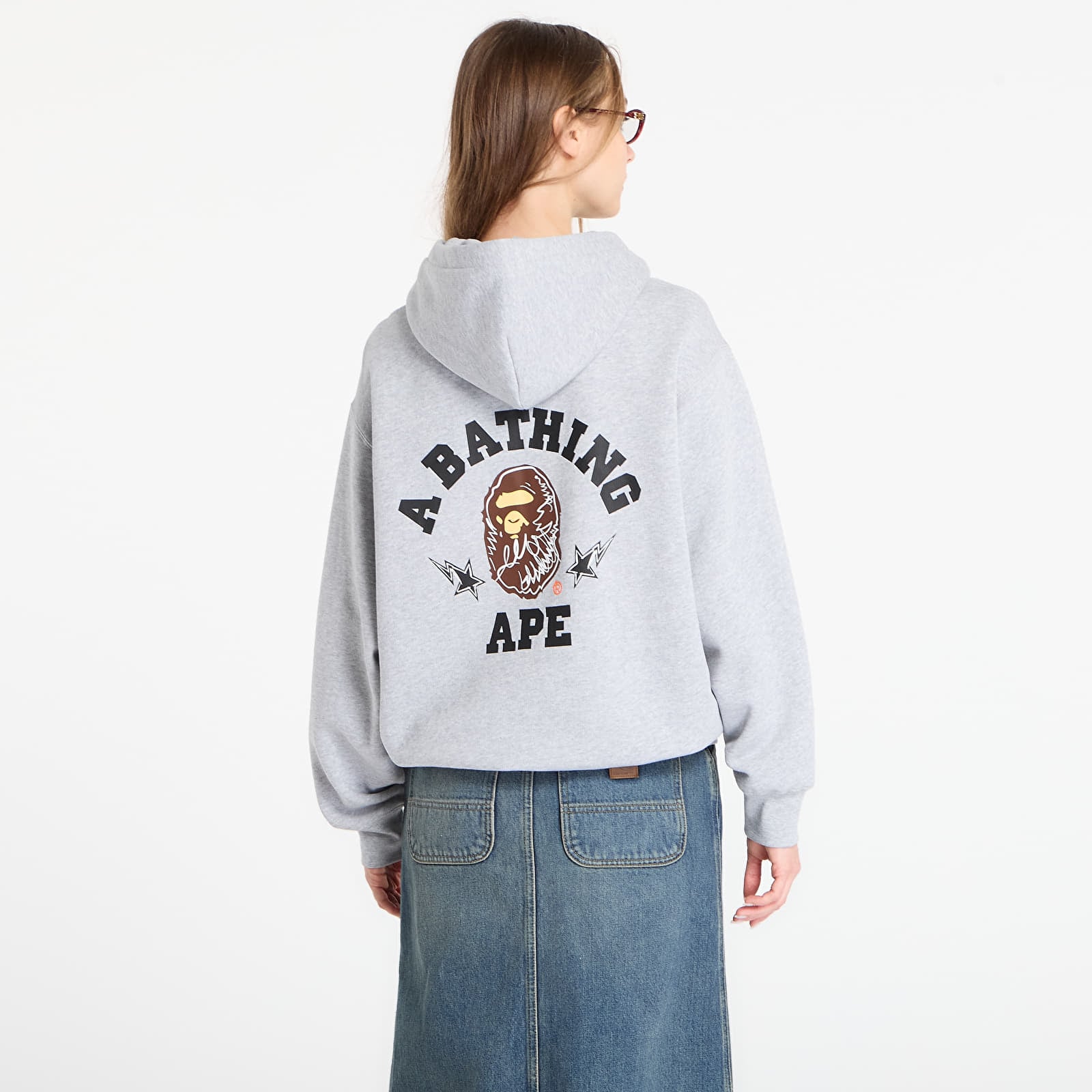 Hoodies och sweatshirts BAPE® x FOOTSHOP - Zip-Up Hoodie Gray