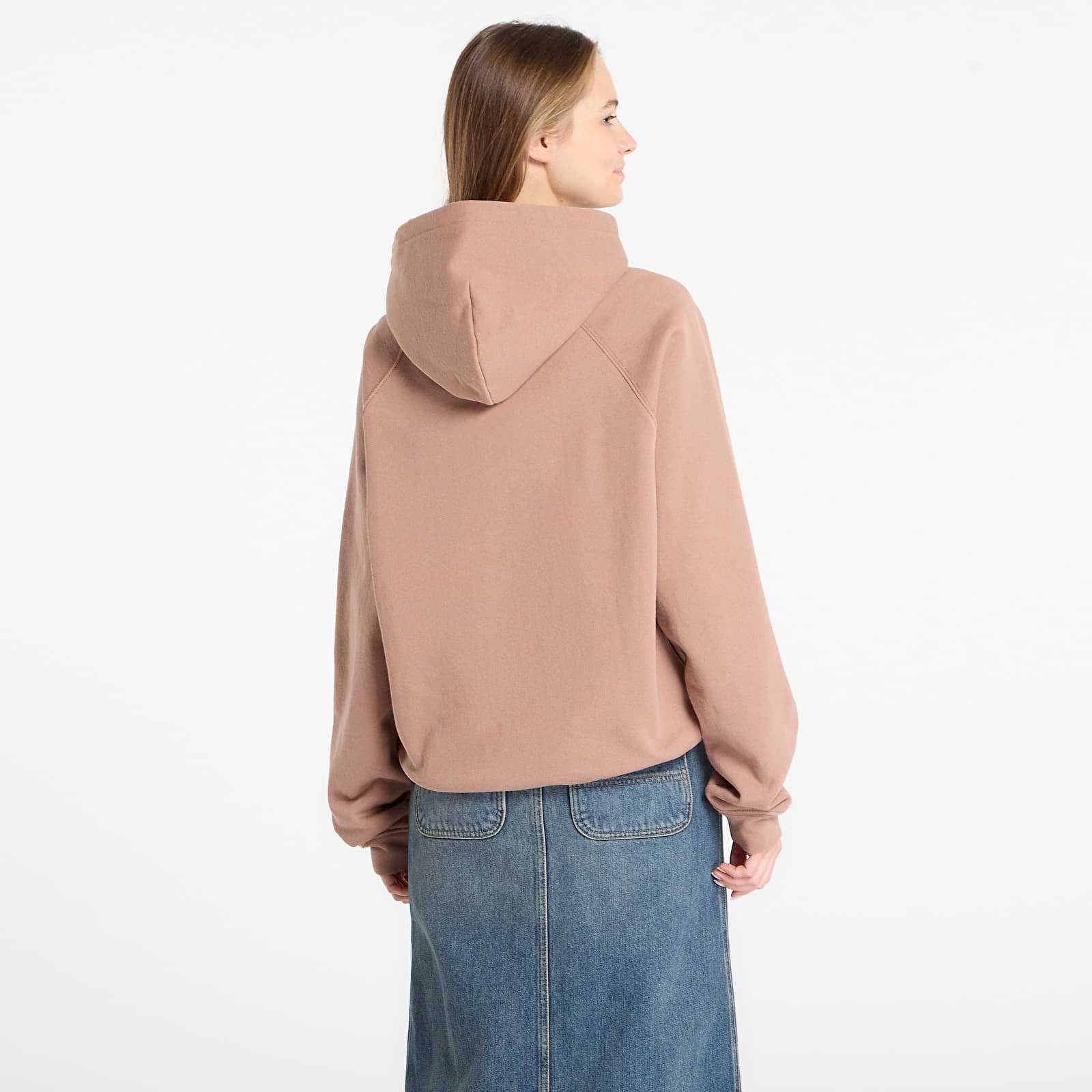 Bluzy DIME Cursive Small Logo Hoodie UNISEX Sepia