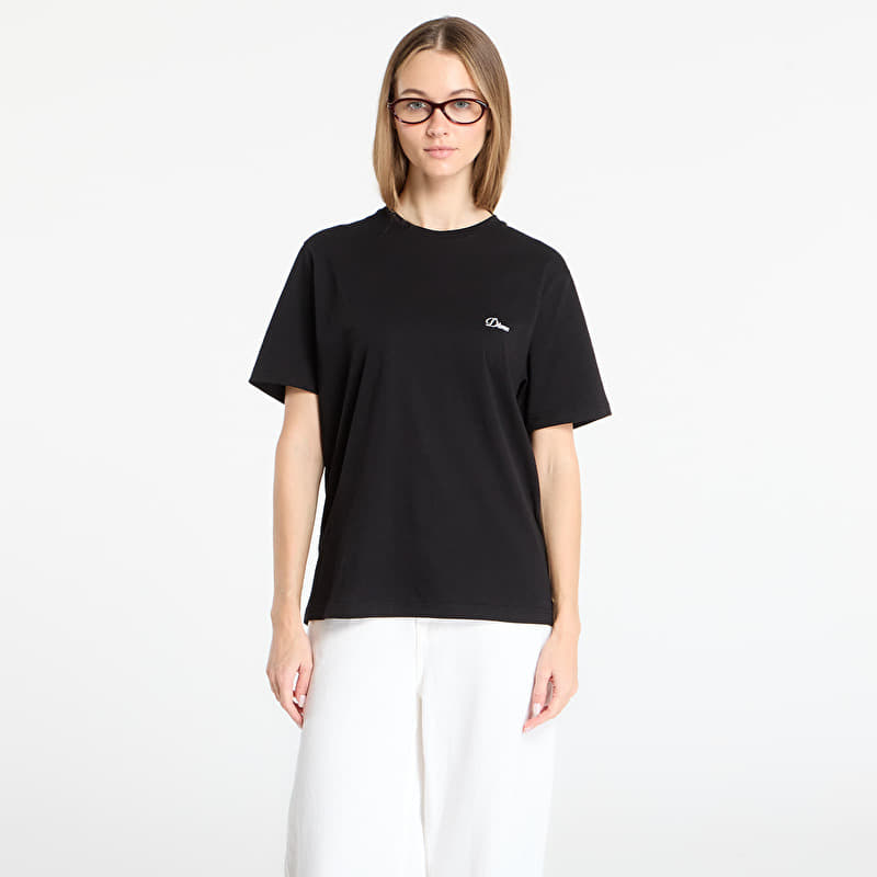 DIME Cursive Small Logo T-Shirt UNISEX Black