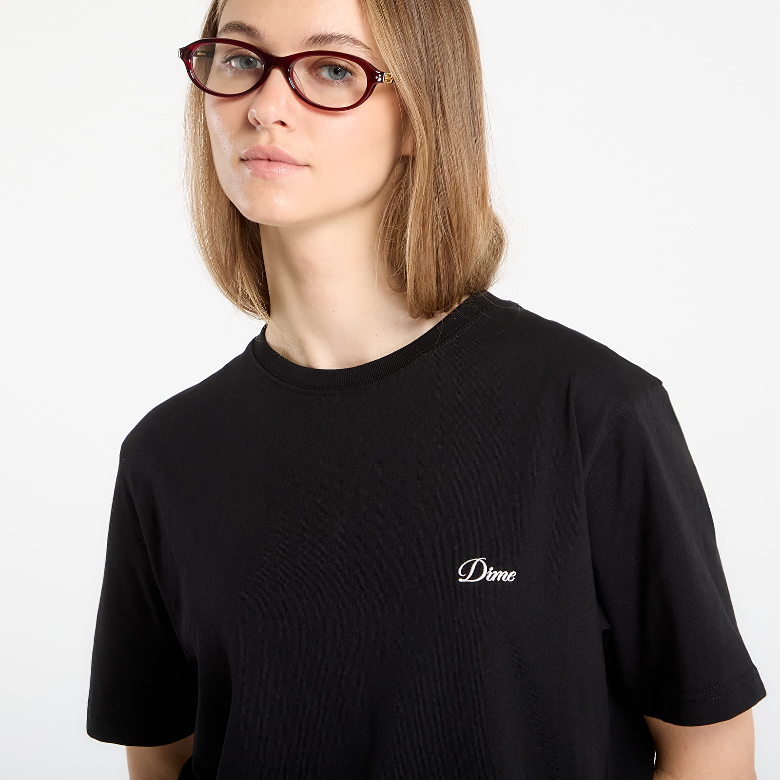 T-särgid DIME Cursive Small Logo T-Shirt UNISEX Black