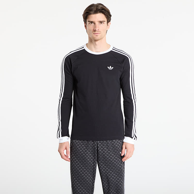 adidas 3-Stripes Long-Sleeve Top Long-Sleeve Top Black