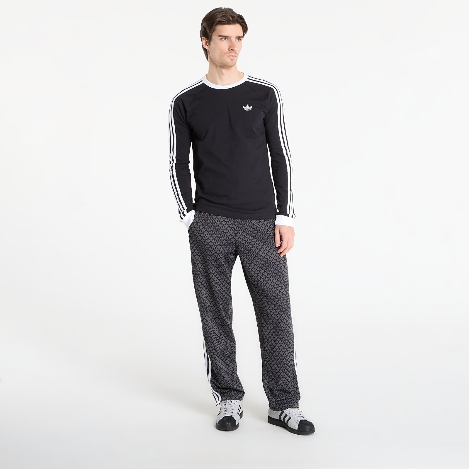 T-shirts homme adidas 3S Ls Tee Black