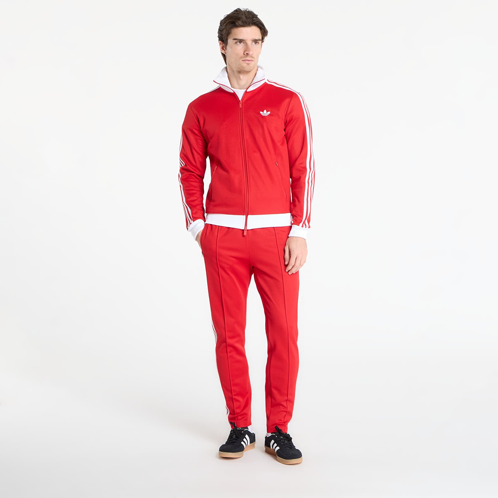 Pantaloni tuta uomo adidas Classic Track Pants Better Scarlet