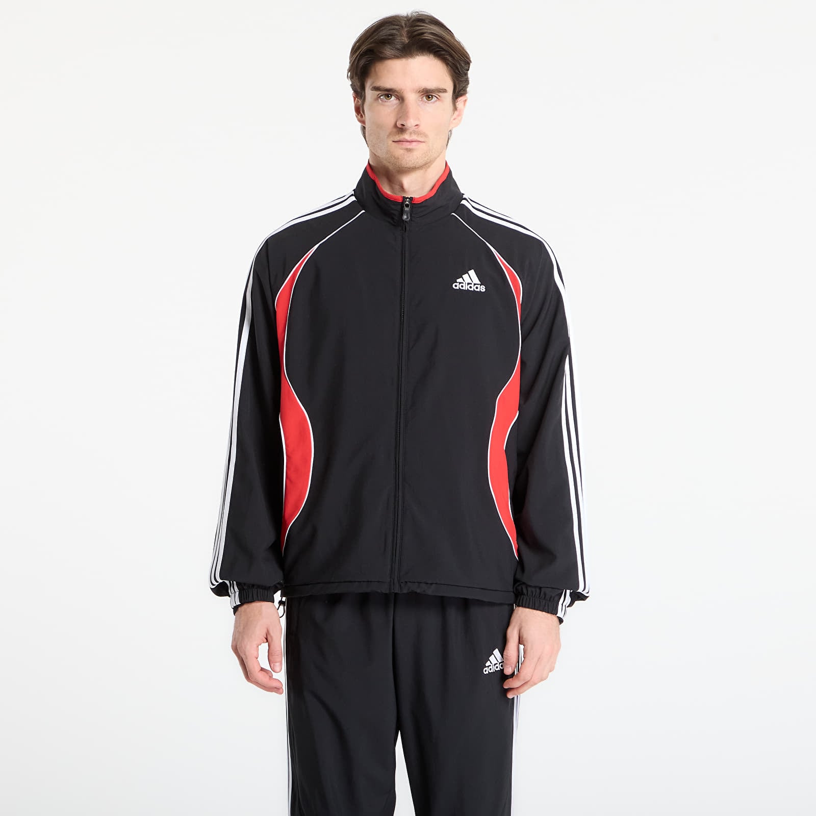 Vyriškos striukės adidas Teamgeist Tt Black/ Better Scarlet