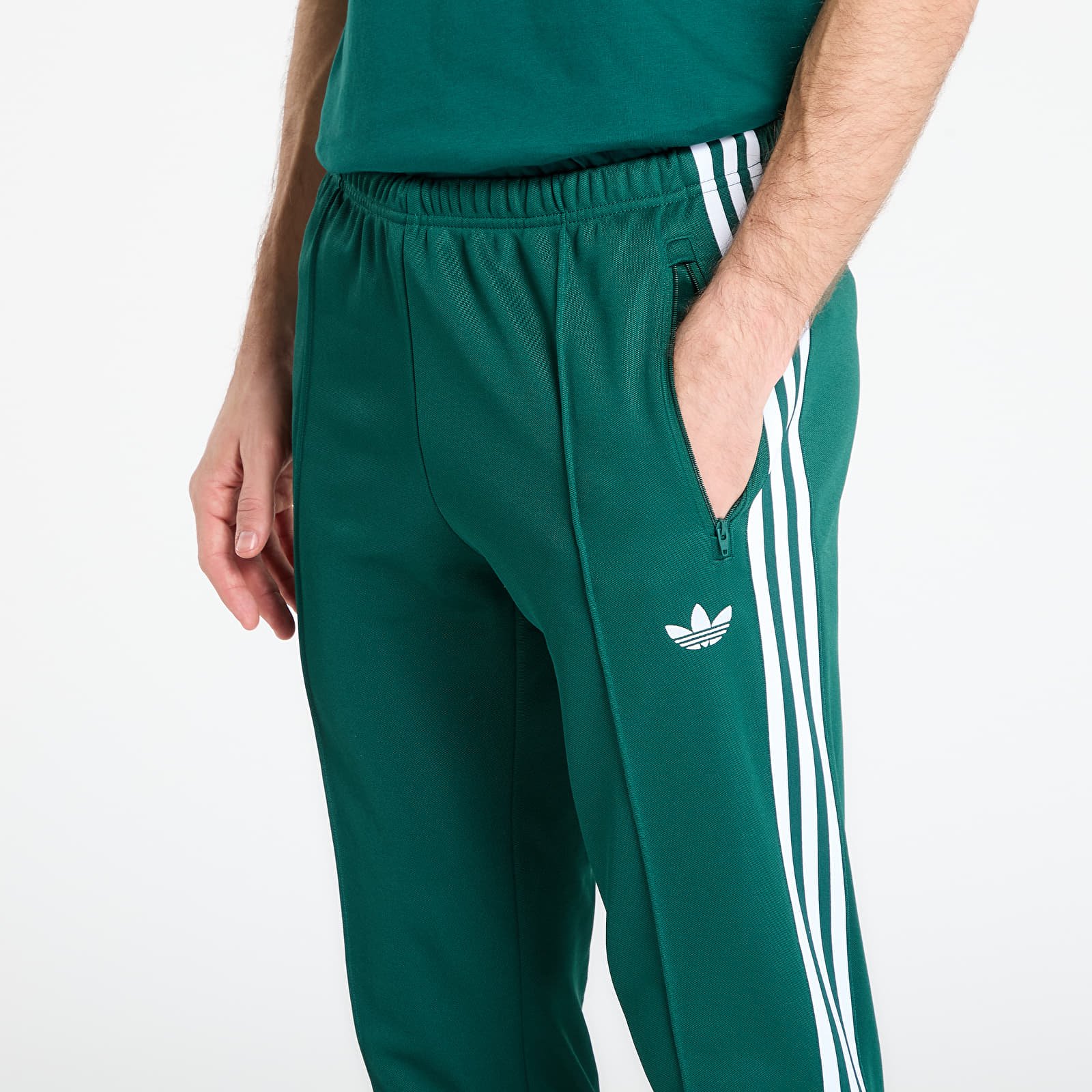 Joggingbukser adidas Beckenbauer Track Pants Collegiate Green/ White