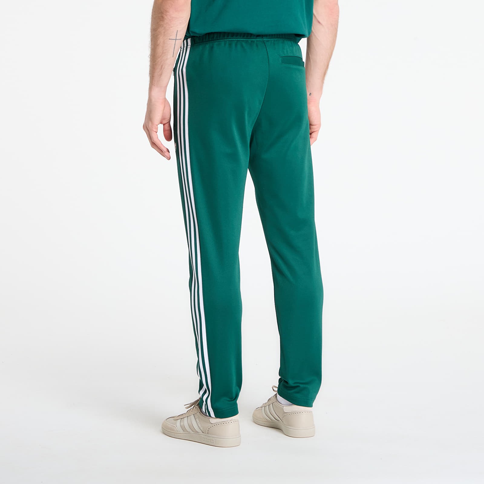 Joggingbukser adidas Beckenbauer Track Pants Collegiate Green/ White