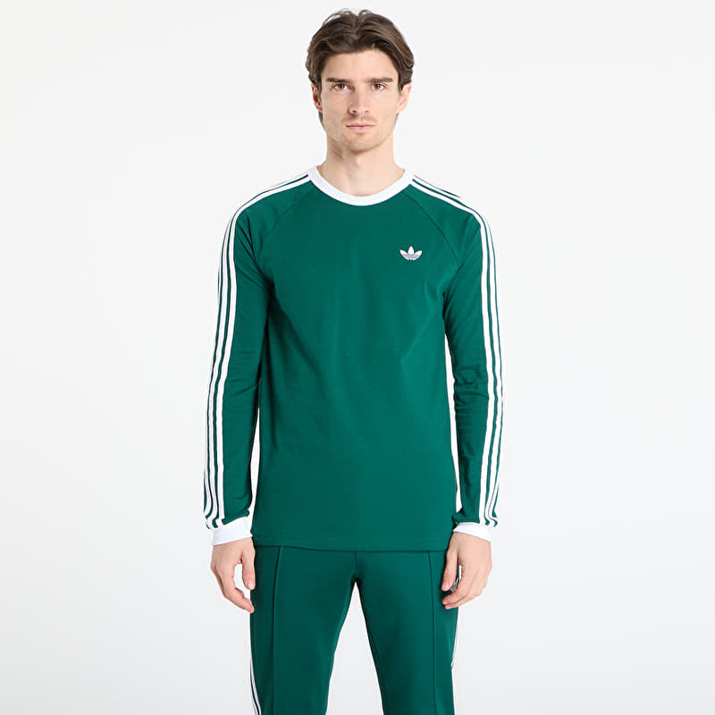 adidas 3-Stripes Long-Sleeve Top Long-Sleeve Top Collegiate Green
