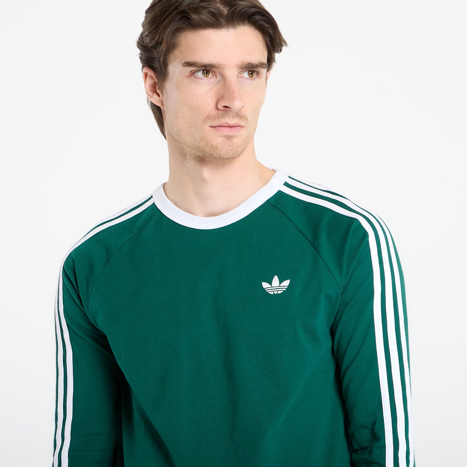 T-shirts homme adidas 3S Ls Tee Collegiate Green