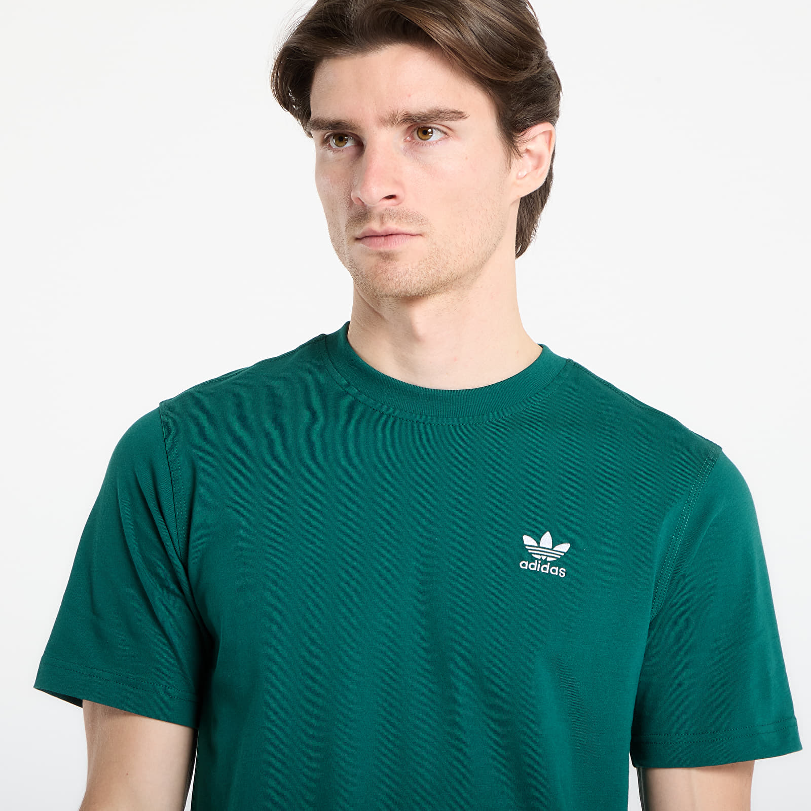 Pánske tričká adidas Trefoil Ess Tee Collegiate Green