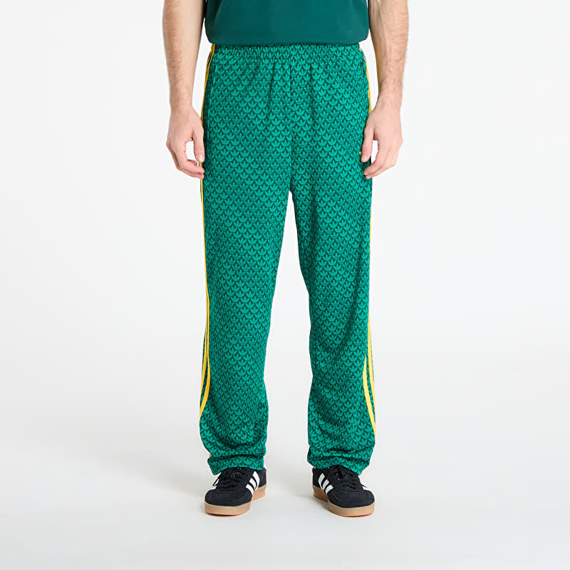 Pantaloni de trening adidas Firebird Loose Monogram Track Tracksuit Bottoms Collegiate Green
