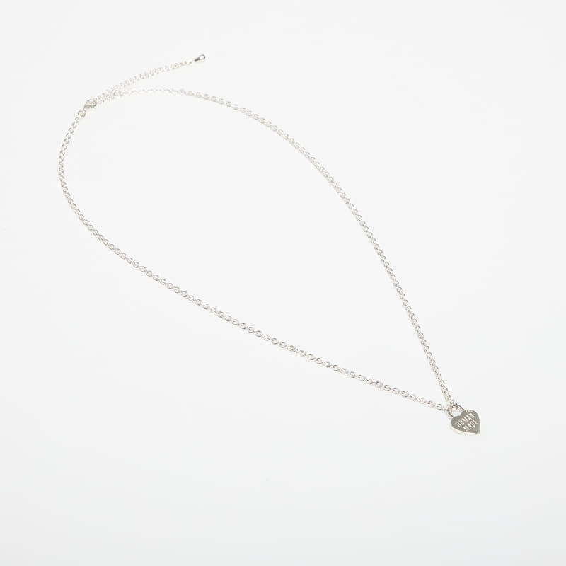 HUMAN MADE Heart Silver Necklace Silver | Footshop