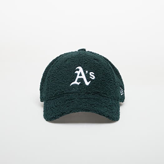 Keps New Era 9FORTY MLB Oakland Athletics Winter Borg Dark Green/ Optic White