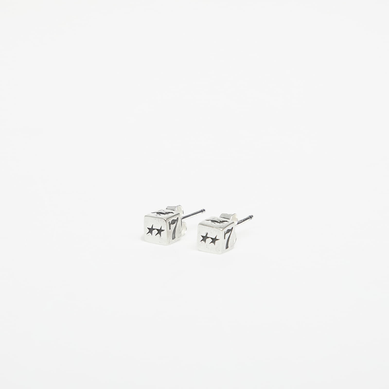 TwoJeys Dice Stud Earrings Silver Universal