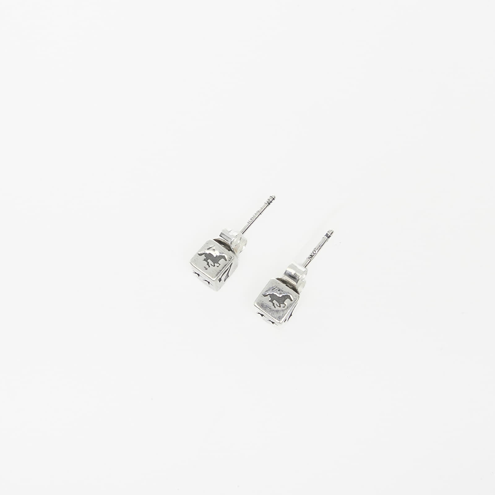 Smykker for menn TwoJeys Dice Stud Earrings Silver